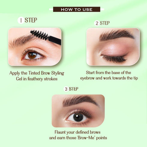 LoveChild Brown Brew| Brow Me Points | Tinted Brow Gel Brown